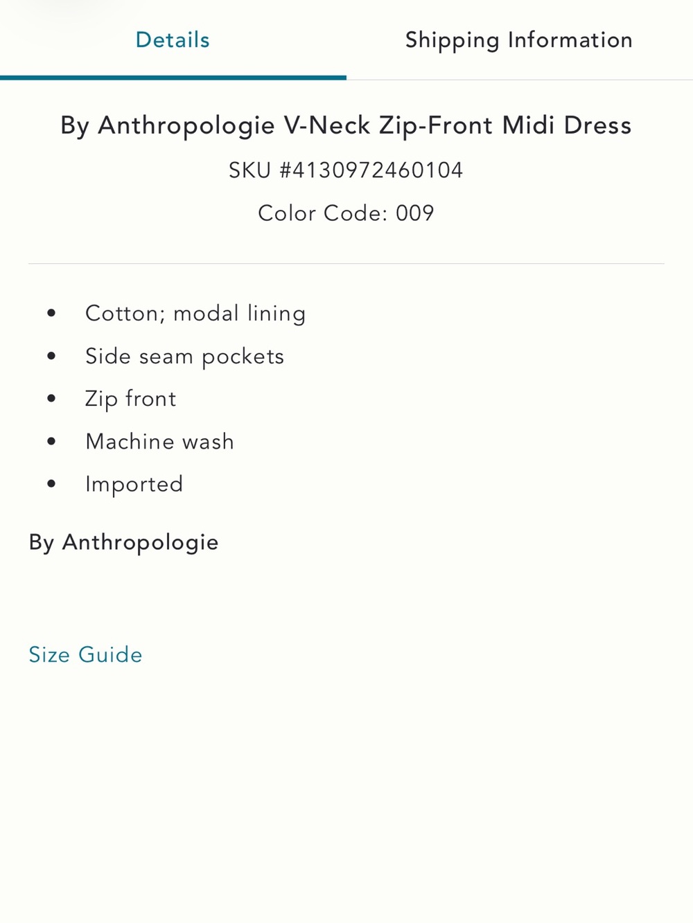 ANTHROPOLOGIE V-Neck Zip Front Midi Dress in Black Colorful Floral - Picture 13 of 13
